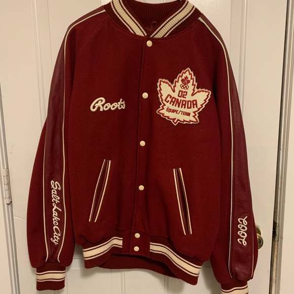 Vintage Other - Vintage Roots Varsity Jacket 🇨🇦 - Leather & Wool